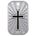 2" - Stainless Steel Dog Tags - "Cross"